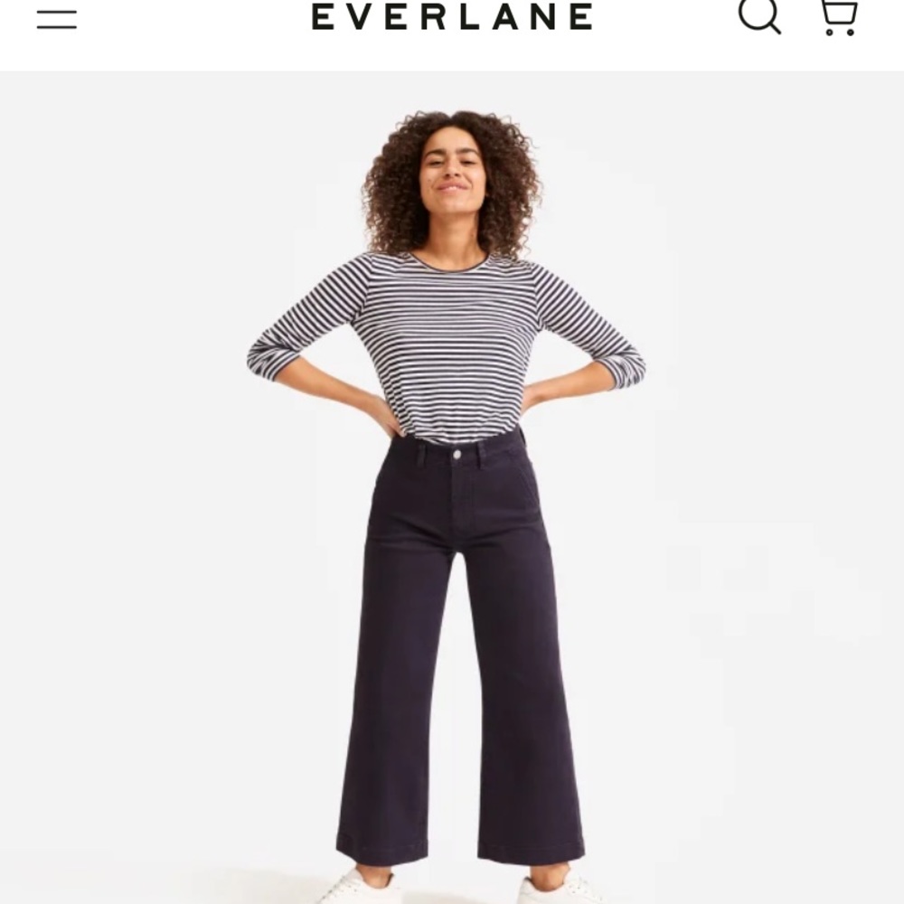 Everlane The Wide Leg Crop Pant